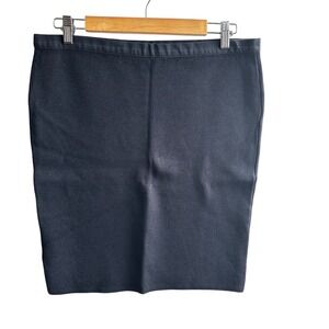 Rachel Roy Knit Pencil Skirt Black Career Office Wear XL‎ Goth Classic NWOT